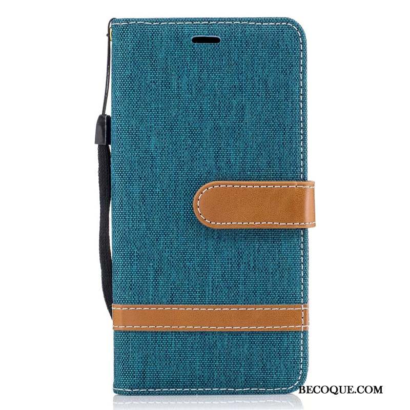 Lg K8 2017 Housse Étui Portefeuille Coque En Denim Téléphone Portable