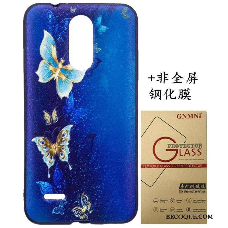 Lg K8 2017 Ornements Suspendus Coque De Téléphone Peinture Noir Fluide Doux Étui