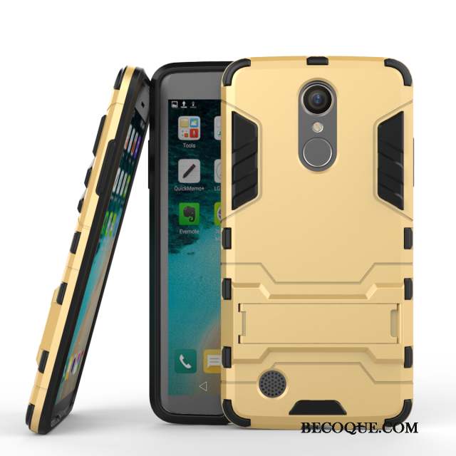 Lg K8 2017 Protection Coque Incassable Business Bleu Clair Support