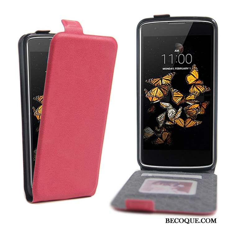 Lg K8 Coque Étui En Cuir Support Vintage Modèle Fleurie Carte Protection