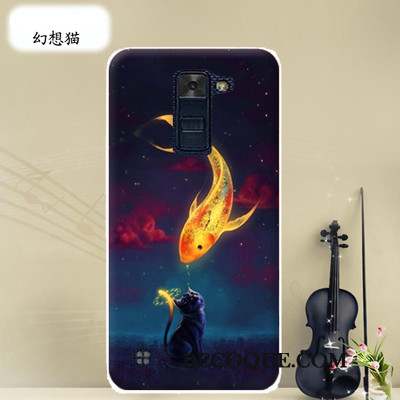 Lg K8 Protection Multicolore Dessin Animé Étui Coque Incassable