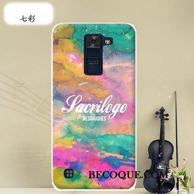 Lg K8 Protection Multicolore Dessin Animé Étui Coque Incassable