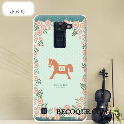 Lg K8 Protection Multicolore Dessin Animé Étui Coque Incassable