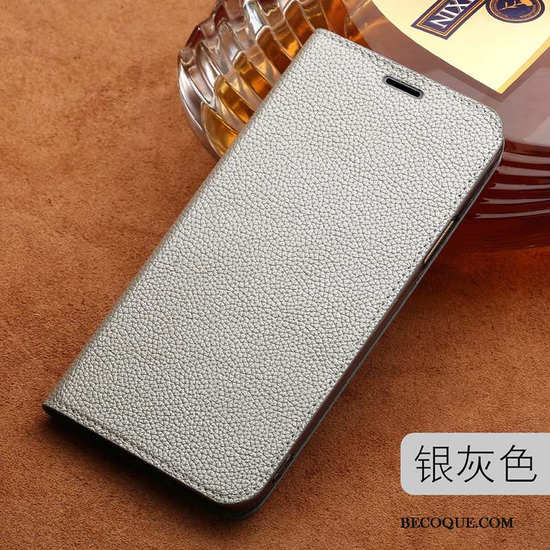 Lg Q6 Coque Incassable Protection Luxe Étui Cuir Véritable Business