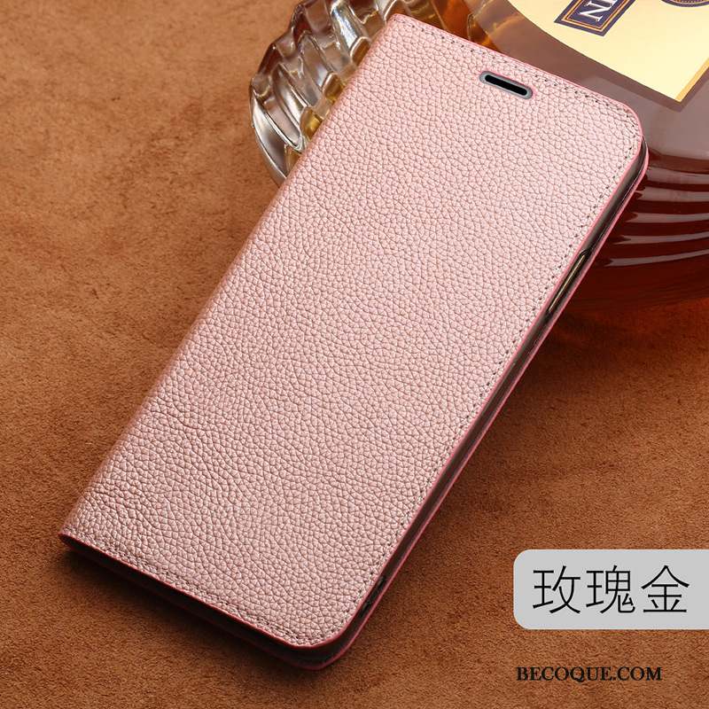 Lg Q6 Coque Incassable Protection Luxe Étui Cuir Véritable Business