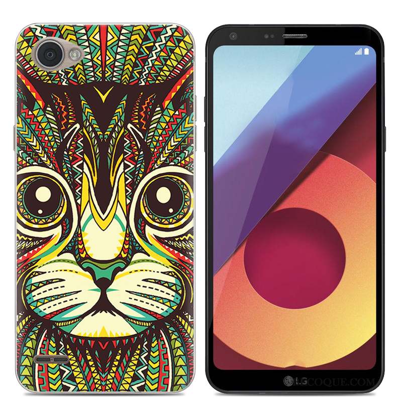 Lg Q6 Coque Protection Silicone Téléphone Portable Étui Noir Tendance