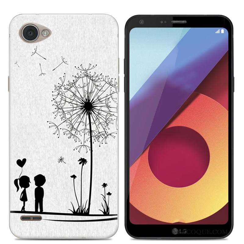 Lg Q6 Coque Protection Silicone Téléphone Portable Étui Noir Tendance