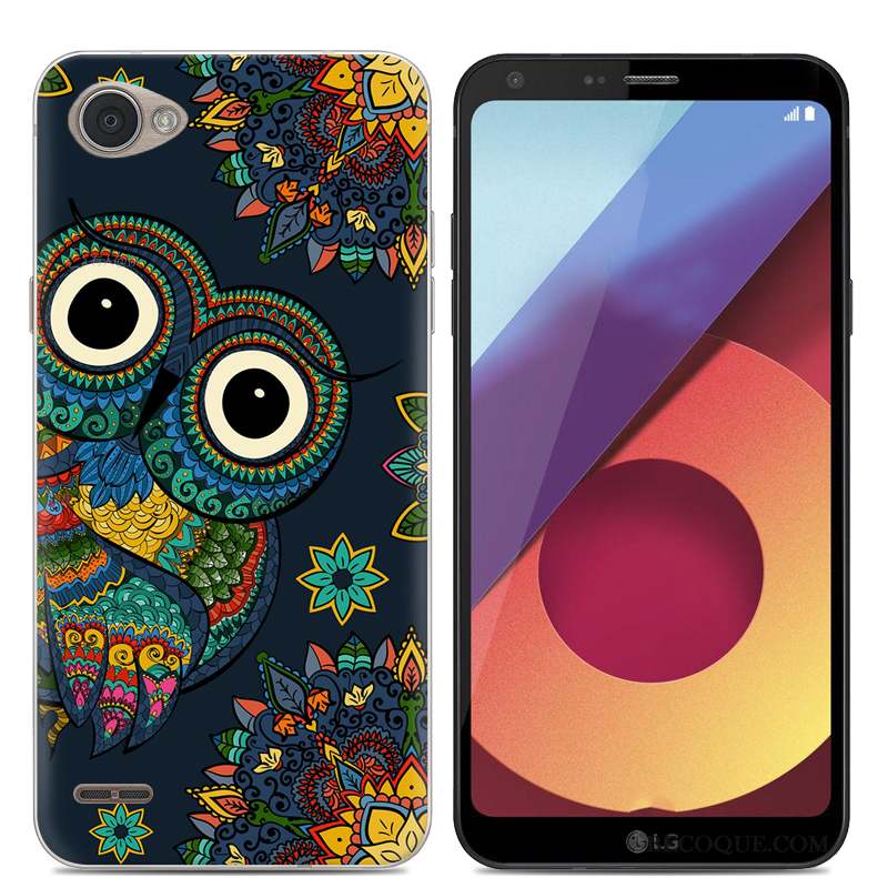 Lg Q6 Coque Protection Silicone Téléphone Portable Étui Noir Tendance