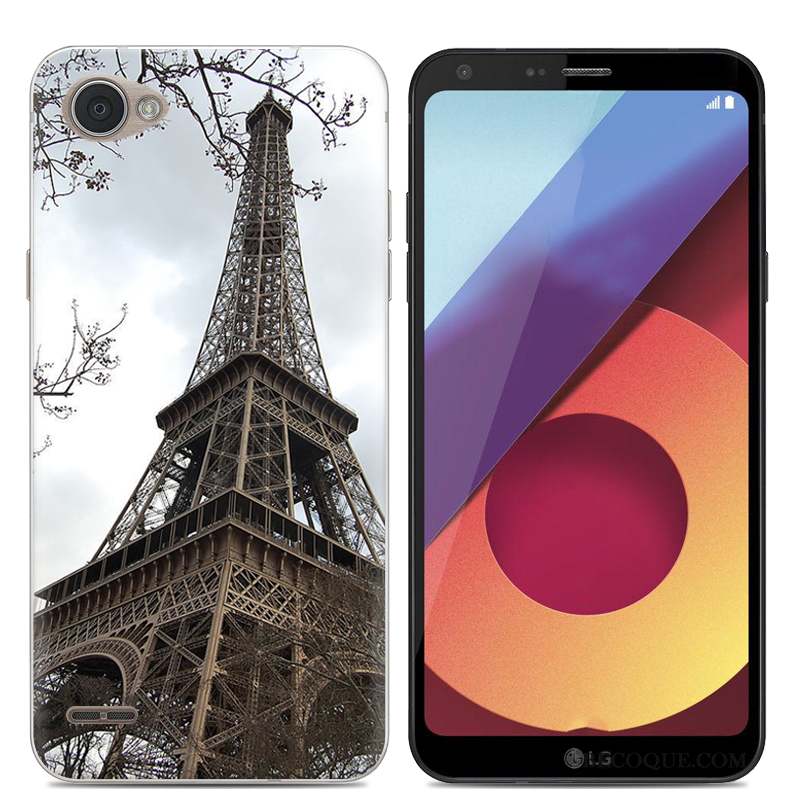 Lg Q6 Coque Protection Silicone Téléphone Portable Étui Noir Tendance