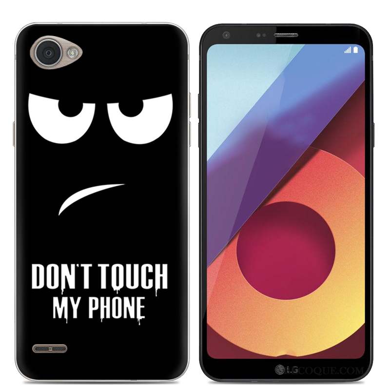 Lg Q6 Coque Protection Silicone Téléphone Portable Étui Noir Tendance