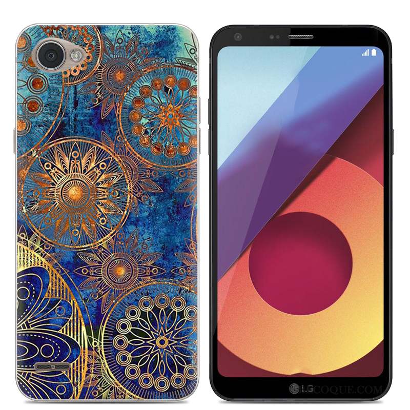 Lg Q6 Coque Protection Silicone Téléphone Portable Étui Noir Tendance