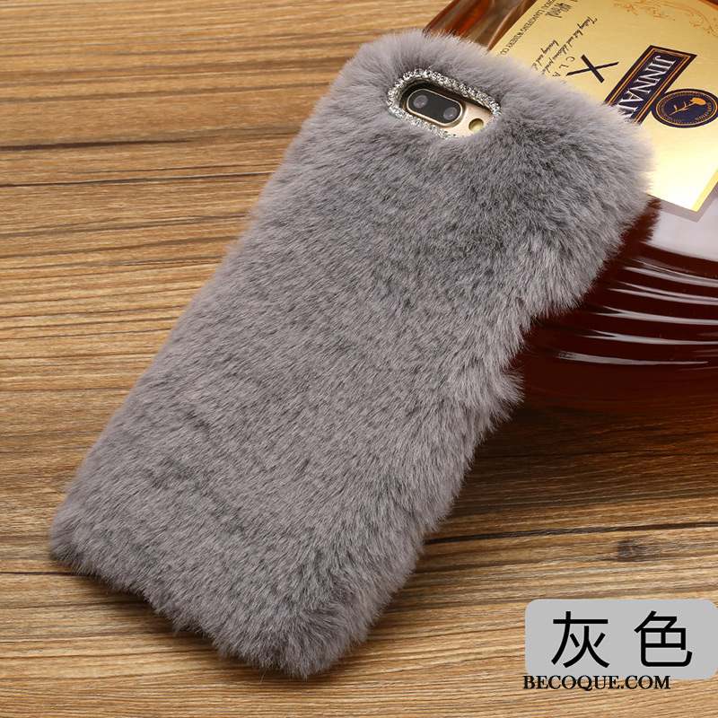 Lg Q6 Coque Super Mignon Mode Charmant Bleu Étui Peluche