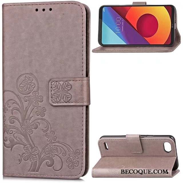 Lg Q6 Coque Étui Créatif Violet Housse Incassable Protection