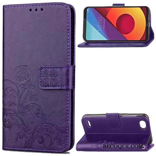 Lg Q6 Coque Étui Créatif Violet Housse Incassable Protection