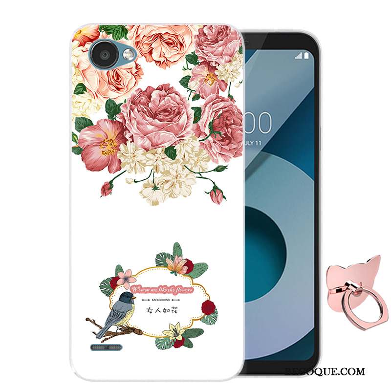 Lg Q6 Dessin Animé Coque De Téléphone Incassable Fluide Doux Bleu Étui