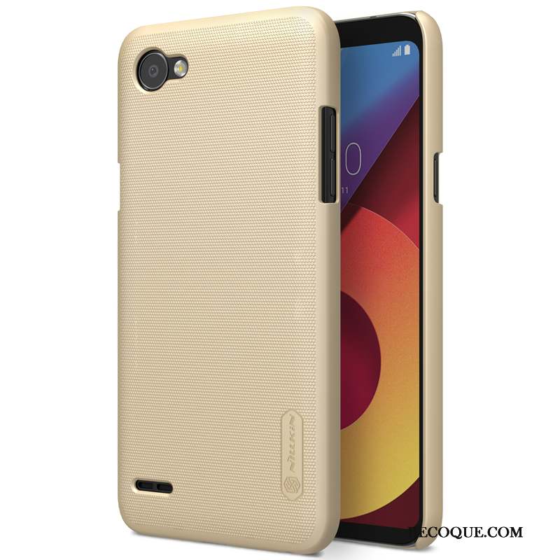 Lg Q6 Protection Étui Or Antidérapant Blanc Coque