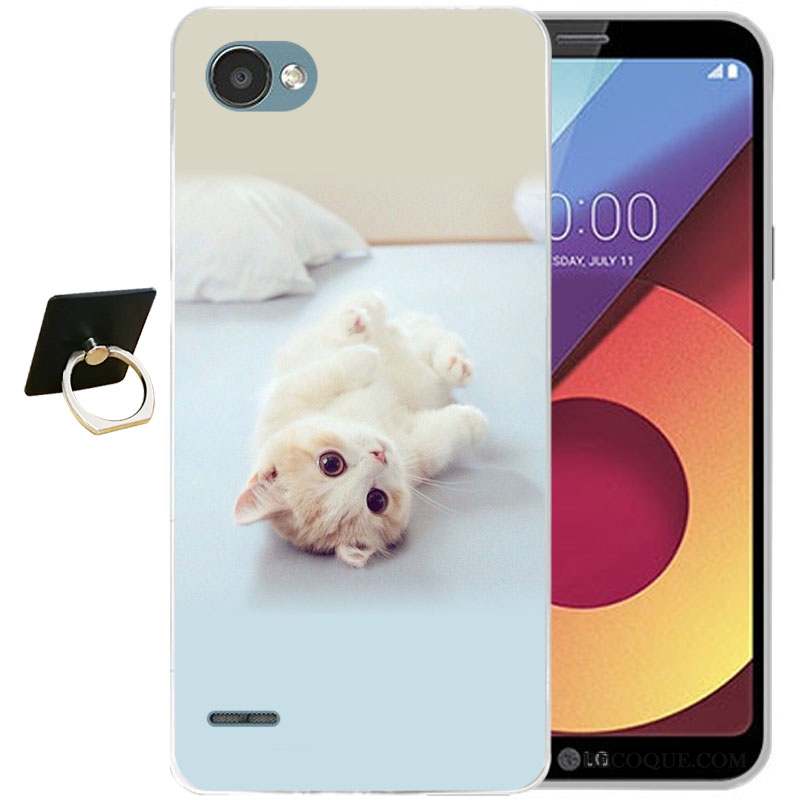 Lg Q6 Tout Compris Coque Gaufrage Silicone Protection Dessin Animé