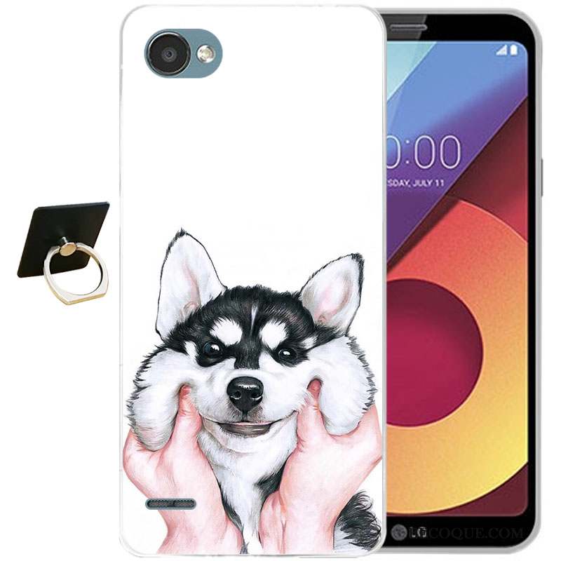 Lg Q6 Tout Compris Coque Gaufrage Silicone Protection Dessin Animé