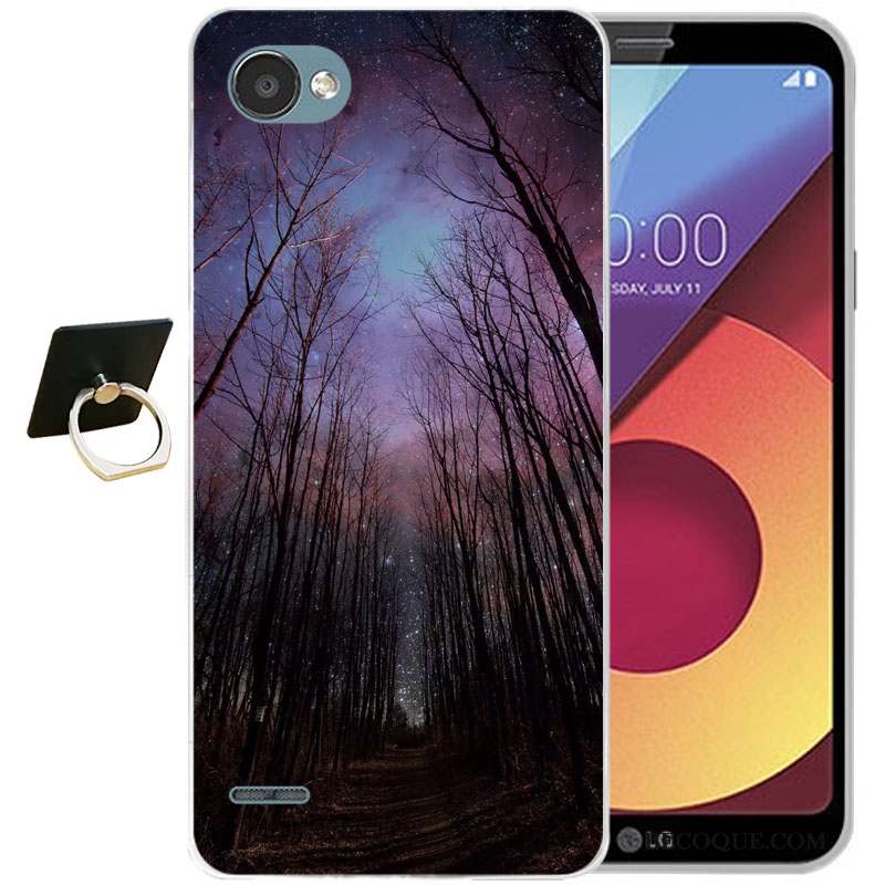 Lg Q6 Tout Compris Coque Gaufrage Silicone Protection Dessin Animé