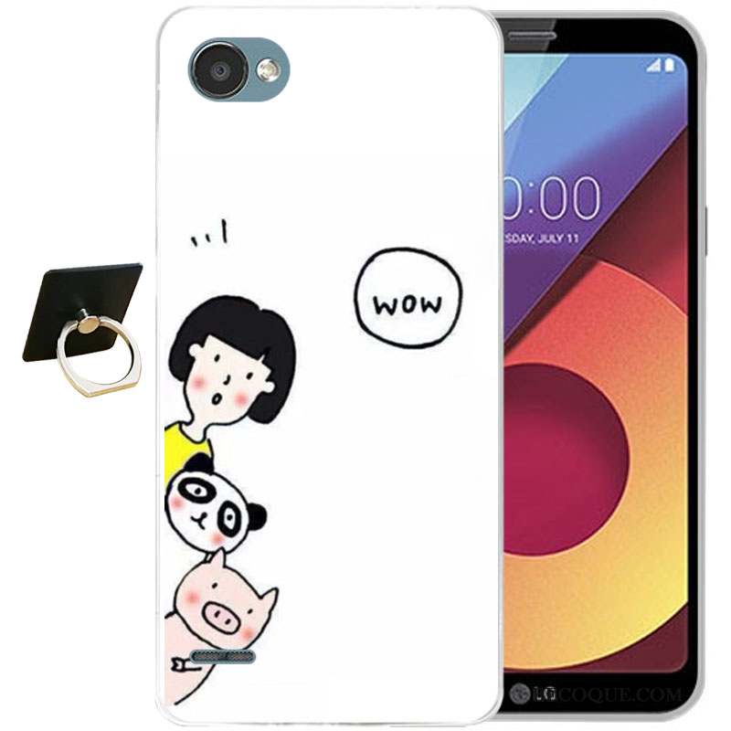 Lg Q6 Tout Compris Coque Gaufrage Silicone Protection Dessin Animé