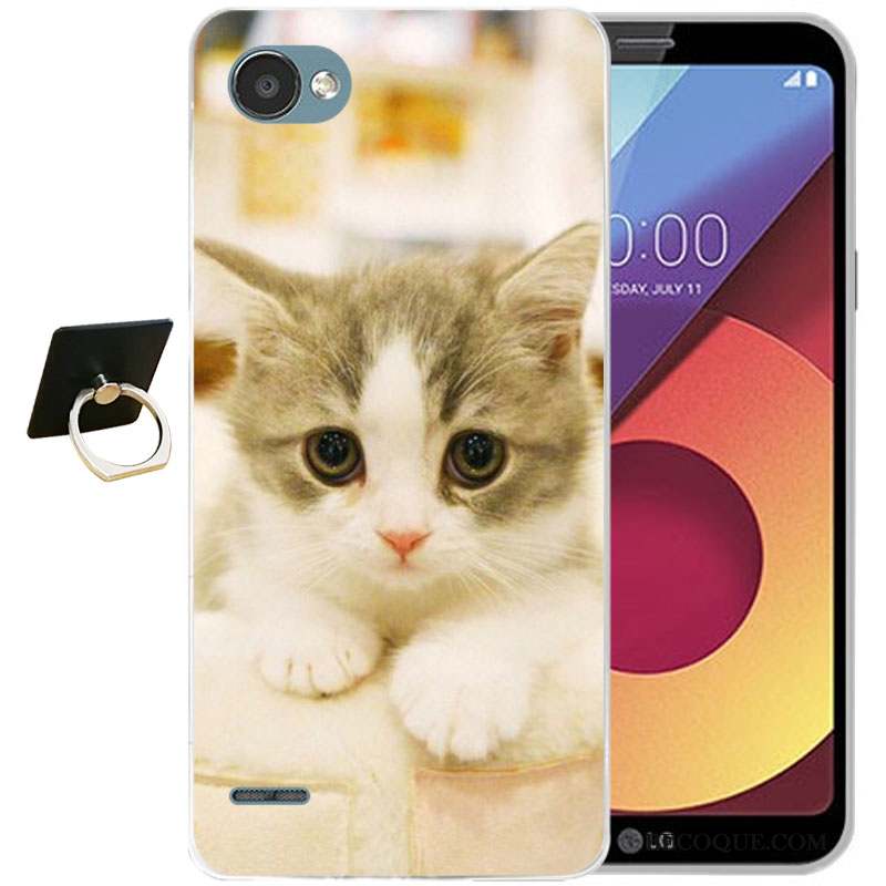 Lg Q6 Tout Compris Coque Gaufrage Silicone Protection Dessin Animé