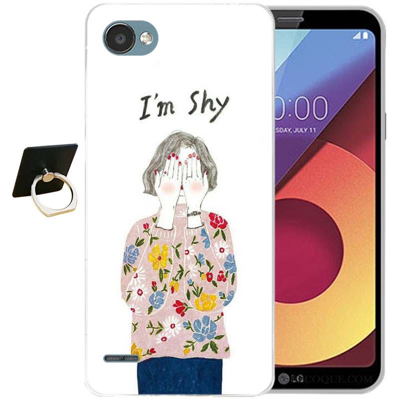 Lg Q6 Tout Compris Coque Gaufrage Silicone Protection Dessin Animé