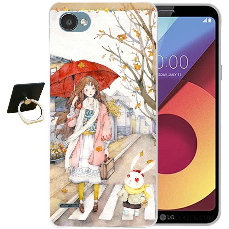 Lg Q6 Tout Compris Coque Gaufrage Silicone Protection Dessin Animé