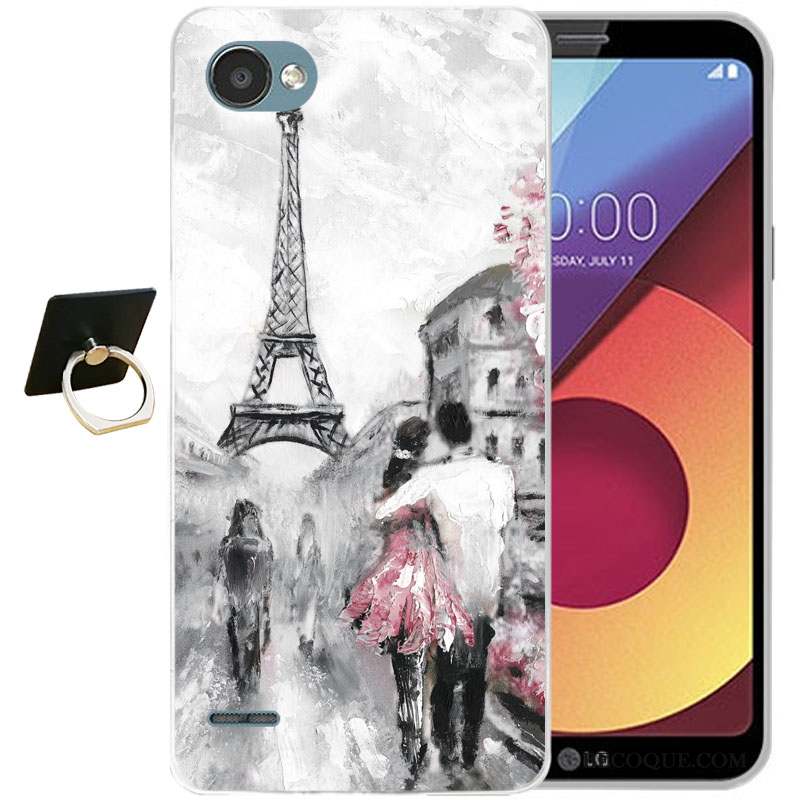 Lg Q6 Tout Compris Coque Gaufrage Silicone Protection Dessin Animé