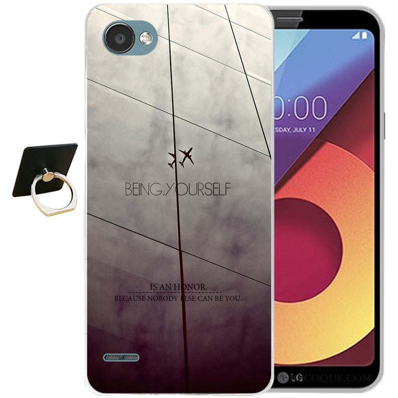 Lg Q6 Tout Compris Coque Gaufrage Silicone Protection Dessin Animé