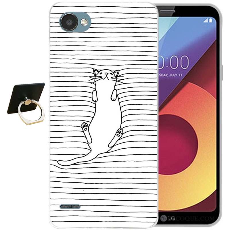 Lg Q6 Tout Compris Coque Gaufrage Silicone Protection Dessin Animé