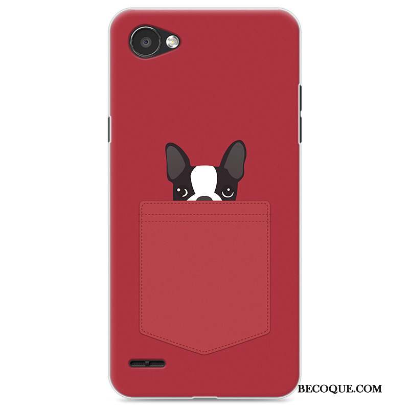 Lg Q6 Tout Compris Dessin Animé Coque De Téléphone Rouge Créatif Fluide Doux