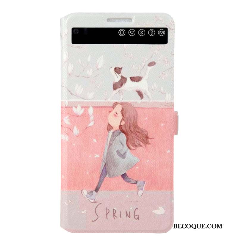 Lg V20 Coque De Téléphone Protection Dessin Animé Housse Étui Dormance