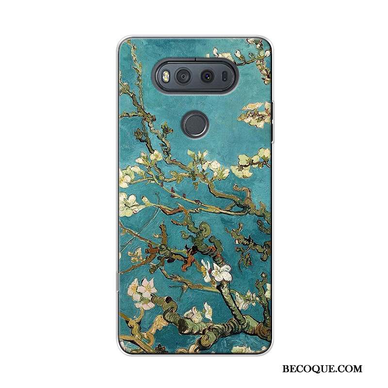 Lg V20 Coque Haute Ciel Étoilé Peinture À L'huile Original Art