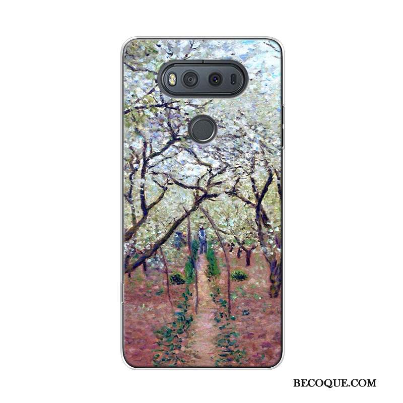 Lg V20 Coque Haute Ciel Étoilé Peinture À L'huile Original Art