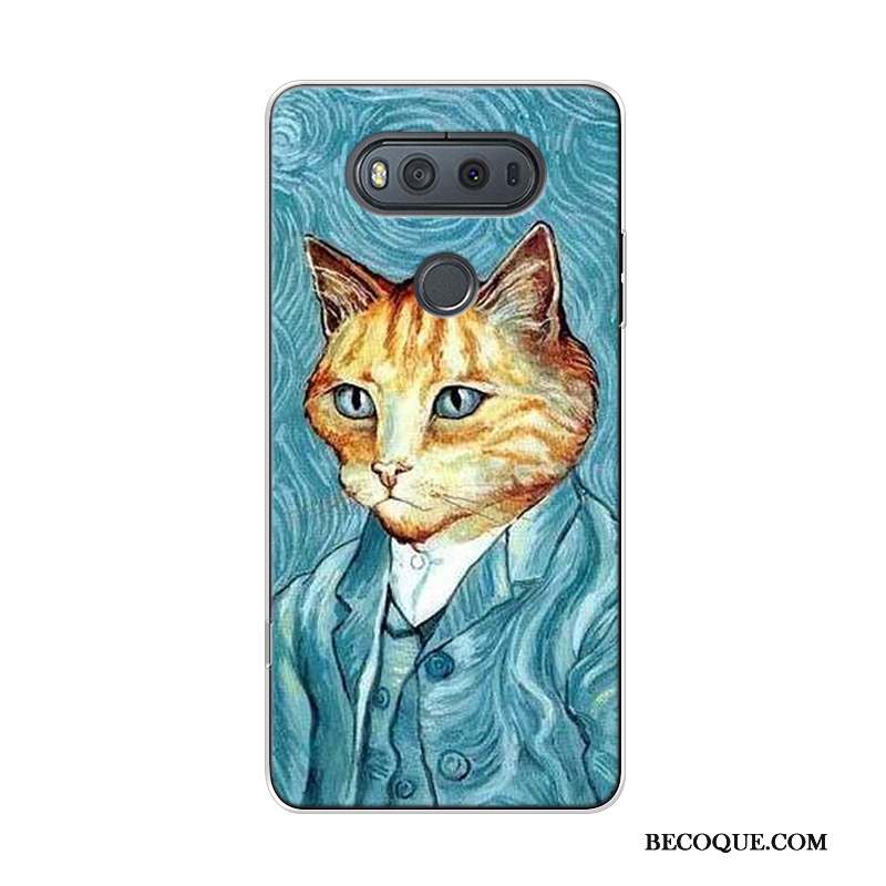 Lg V20 Coque Haute Ciel Étoilé Peinture À L'huile Original Art