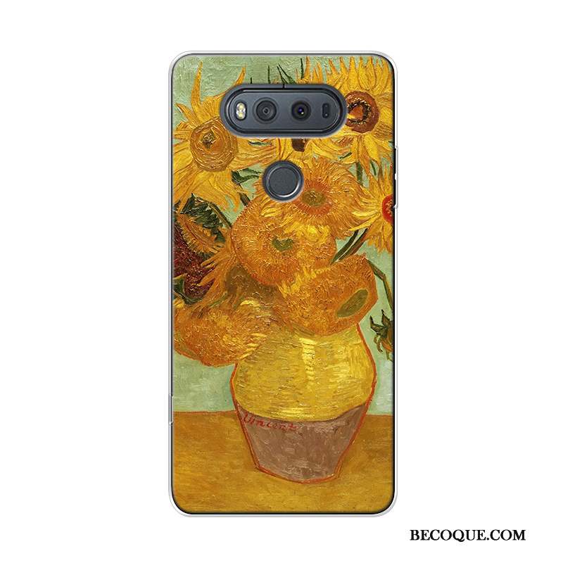 Lg V20 Coque Haute Ciel Étoilé Peinture À L'huile Original Art