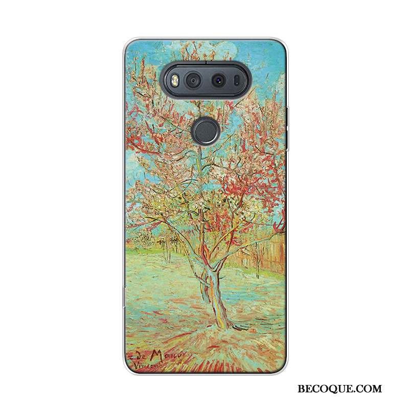 Lg V20 Coque Haute Ciel Étoilé Peinture À L'huile Original Art