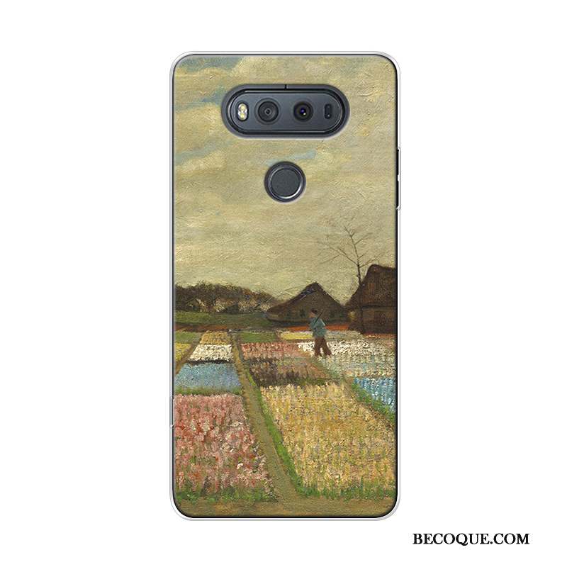 Lg V20 Coque Haute Ciel Étoilé Peinture À L'huile Original Art