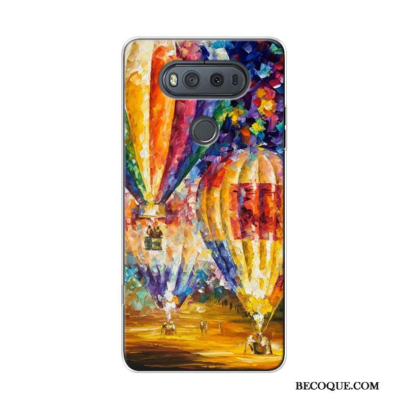 Lg V20 Coque Haute Ciel Étoilé Peinture À L'huile Original Art