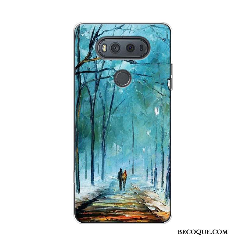 Lg V20 Coque Haute Ciel Étoilé Peinture À L'huile Original Art