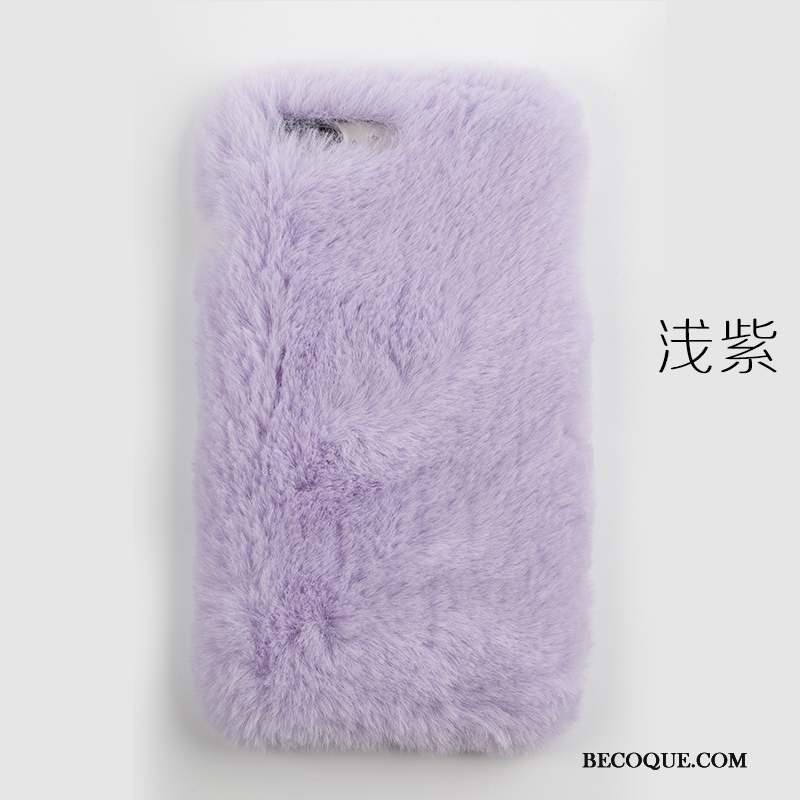 Lg V20 Coque Personnalité Cheveux De Lapin Peluche Couvercle Arrière Étui Simple