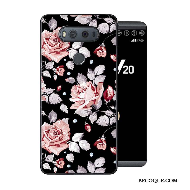 Lg V20 Coque Personnalité Gris Nouveau Protection Fluide Doux