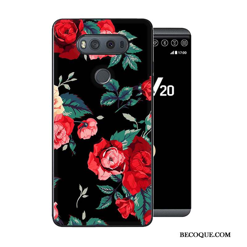 Lg V20 Coque Personnalité Gris Nouveau Protection Fluide Doux