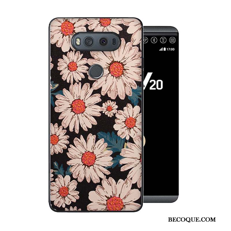 Lg V20 Coque Personnalité Gris Nouveau Protection Fluide Doux