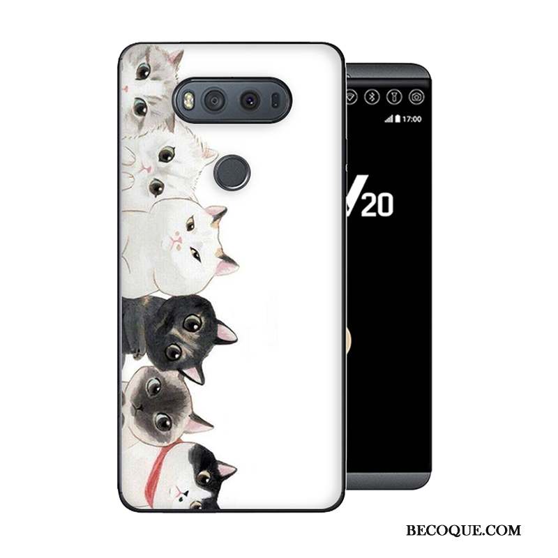 Lg V20 Coque Personnalité Gris Nouveau Protection Fluide Doux