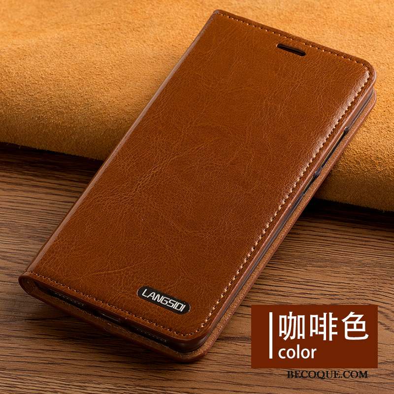 Lg V20 Cuir Véritable Business Coque De Téléphone Protection Étui Housse