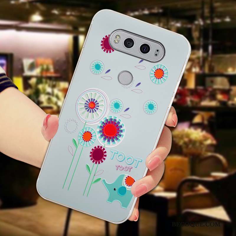 Lg V20 Gaufrage Nouveau Coque Tout Compris Fluide Doux Téléphone Portable