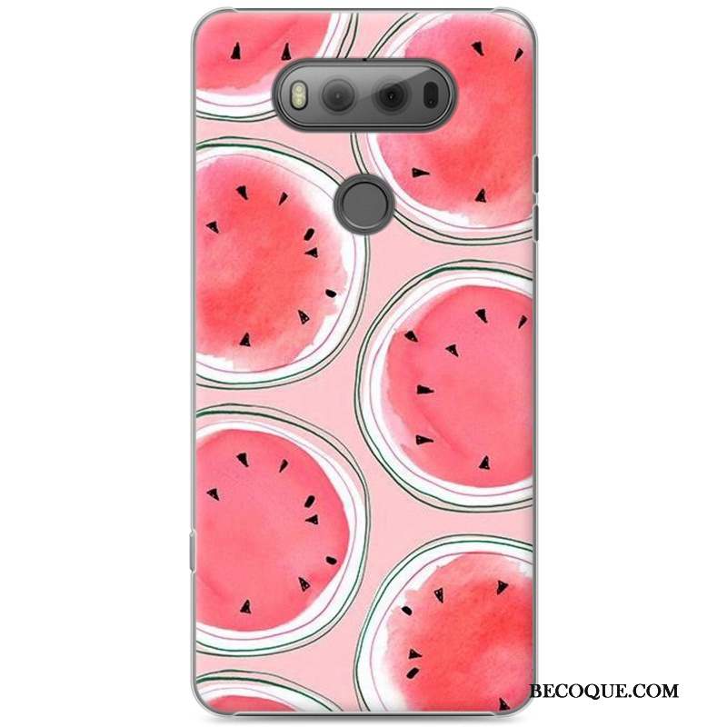 Lg V20 Incassable Coque Difficile Bleu Peinture Dessin Animé