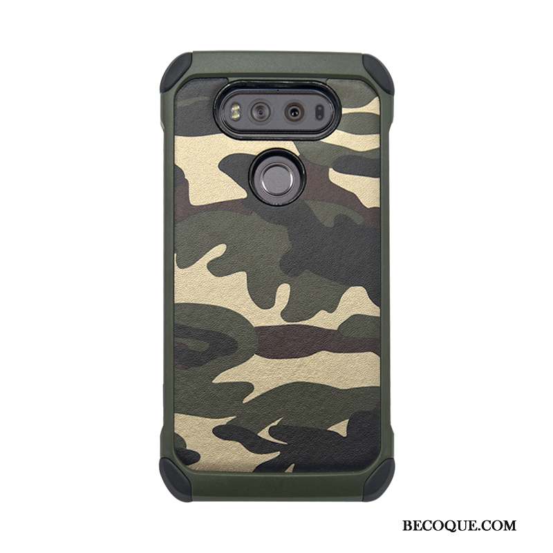 Lg V20 Ornements Suspendus Étui Coque De Téléphone Camouflage Bleu Rouge