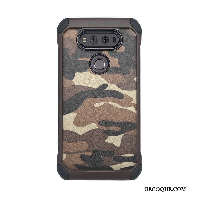 Lg V20 Ornements Suspendus Étui Coque De Téléphone Camouflage Bleu Rouge